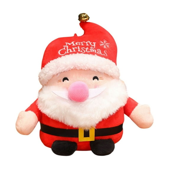 Beautynvta Christmas Plush Toys, 9'' Cotton Stuffed Santa Claus Plush Doll, Holiday Gifts Christmas Gift Decorations for Xmas Decorations Home Office Car Ornament, S