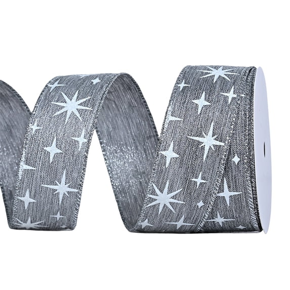 Beautynvta Christmas Ribbon, Glitter Ribbon, Christmas Tree Ribbons for Crafts, Party Decorations, Gift Wrapping, 2.48"x10 Yards