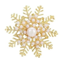 Beautynvta Christmas Snowflake Napkin Ring, Gold Hollow Snowflake with Pearls Designs, Xmas Napkin Buckle for Christmas Holiday Dinner Party Wedding Decorations