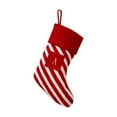 thumbnail image 1 of Beautynvta Christmas Stockings with Initials, Letter A Embroidered Xmas Stockings, Red White Striped Knitted Xmas Stockings for Fireplace Holiday Party Family Decor, 1 of 6
