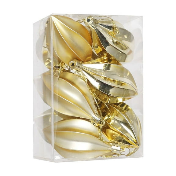 Beautynvta Christmas Tree Ornaments, Special Shaped Christmas Ball Hanging Ornament, Hanging Shatterproof Plastic Hanging Ball Pendant for Xmas Tree Decorations