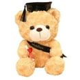 thumbnail image 1 of Beautynvta Class of 2025 Grad Stuffed Bear Doll, Plush Graduation Bear Doll with Graduation Ribbon Doctoral Cap and Degree Scroll As Graduation Gift for Classmates, 11'', 1 of 1