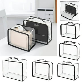 Beautynvta Clear Clothes Storage Bag, Plastic Blanket Storage Bag, Foldable Closet Organizer with Zipper, Closet Storage Containers for Bedding, Duvet, Comforter