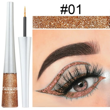 Beautynvta Clearance 16 Colors Colorful Glitter Glitter Glitter Powder Glitter Eyeliner Liquid 5ml