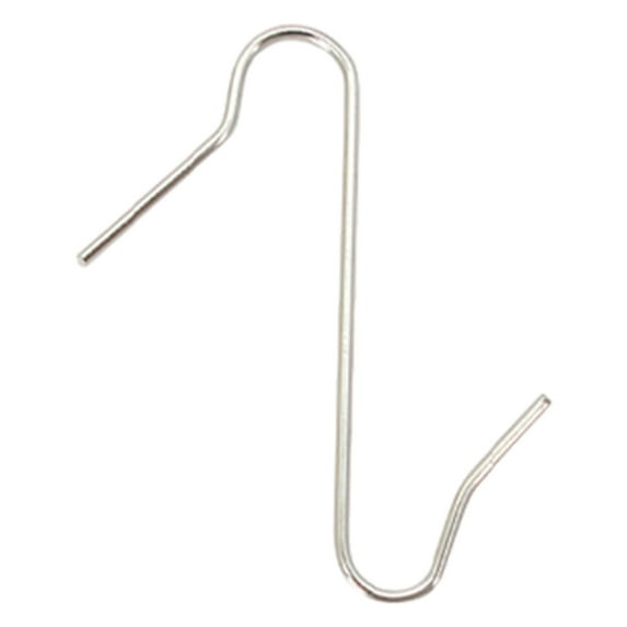 Beautynvta 50Pcs Christmas Ornament Hooks, S-Shaped Christmas Tree Hanger Hooks, Iron Reusable Hanging Hook for Christmas Tree Decoration, Silver