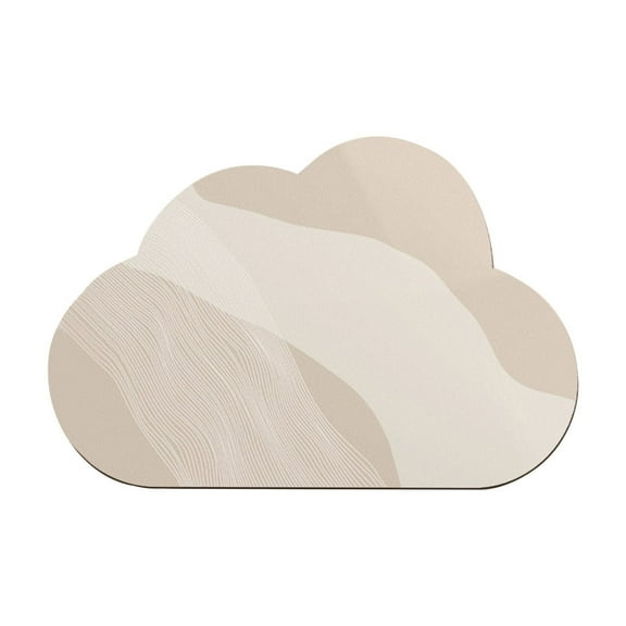 Beautynvta Area Rugs for Living Room, Cloud Shape Carpet, Quick Drying Carpet Floor Mat with Rubber Bottom for Bathroom Bedroom Home Living Room