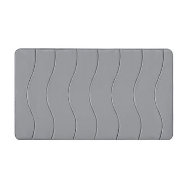 Beautynvta Clearance Bathroom Rugs, Straight Plush Bath Mat with Non-Slip Backing, Thick Soft Absorbent Quick-Dry Mats for Bathroom, Living Room, Bedroom, 23.5" x 15.7", Gray