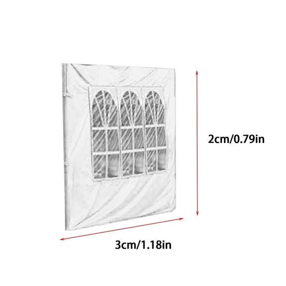 Beautynvta Canopy Sidewall with 210D Oxford Cloth, 1 Pack Rainproof Shade Wall, Waterproof Outdoor Portable Side Walls for Backpacking Hiking Travel Beach Sun Shade, 78.7" x 118.1", White