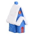 thumbnail image 1 of Beautynvta Christmas Plastic House Figurines, Miniature Christmas Tabletop Ornaments House Statue House Model for Christmas Holiday Home Party Decor, 1" x 1" x 1.7", Blue, 1 of 8