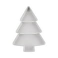 thumbnail image 1 of Beautynvta Christmas Serving Tray, Food-Grade Plastic Christmas Tree Shaped Plates Snack Tray, Food Serving Platter for Snack, Fruit, Cookies, Candy, 7.3" x 10.2", White, 1 of 1
