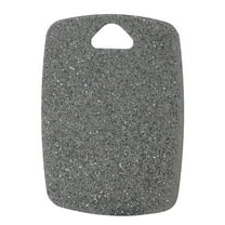 Beautynvta Cutting Boards for Kitchen, Thicker Non-Slip Chopping Board for Meat and Vegetables Cutting with Hanging Hole, Dishwasher Safe, 8.07" x 5.9", Black