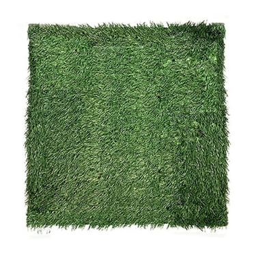 Beautynvta Clearance Dog Grass Pad, Artificial Grass Pee Pad for Pets Indoors and Outdoors, Reusable Training Urine Pad on Porches, Patios, Balconies, Backyards, Apartments, 13.8" x 13.8", Green