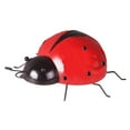 thumbnail image 1 of Beautynvta Metal Ladybugs Outdoor Garden Decor, Cute Cartoon Hanging Ladybugs Statue Outdoor Decorations for Patio, Gift, Spring Garden Decor, 3.9" x 3.9", Red, 1 of 2