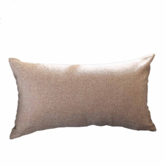 Beautynvta Rectangle Throw Pillow Covers, Decorative and Soft Pillow Cases, Solid Color Cushion Case for Living Room Home Office Decor, 11.8" x 19.7", Khaki