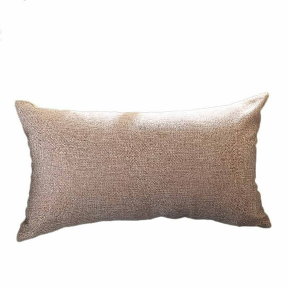 Beautynvta Rectangle Throw Pillow Covers, Decorative and Soft Pillow Cases, Solid Color Cushion Case for Living Room Home Office Decor, 11.8" x 19.7", Khaki