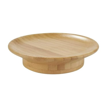 Beautynvta Clearance Serving Tray, Food Wooden Round Tray, Decorative Wine Glasses Trays with Base for Eating, Working, Storing, Used in Bedroom, Kitchen, Restaurant, Bathroom, 1Pcs