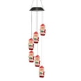 thumbnail image 1 of Beautynvta Solar Christmas Wind Chimes Light, Colorful Santa Claus Hanging Lights, Solar Powered Lights Waterproof LED Wind Chimes for Outdoor Garden Balcony Decor, 27.6 Inch, 1 of 8
