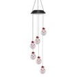 thumbnail image 1 of Beautynvta Solar Christmas Wind Chimes Light, Colorful Snowman Hanging Lights, Solar Powered Lights Waterproof LED Wind Chimes for Outdoor Garden Balcony Decor, 27.6 Inch, 1 of 8