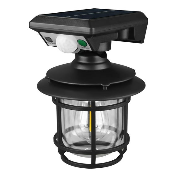 Beautynvta Solar Wall Lanterns, Waterproof Solar Powered Wall Light, Decks Lights Fence Post LED Lights, Wall Mount Light for Patio Pool Stairs Step and Pathways, 4.5" x 4.5" x 6.3", Black