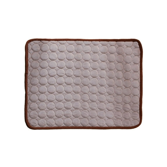 Beautynvta Clearance Summer Cooling Mat for Dogs Cats Pet, Summer Ice Pet Pad Sleep Cushion, Pet Self Cool Ice Blanket for Kennel Sofa Bed Floor Car Seats, 15.8" x 11.8", Brown