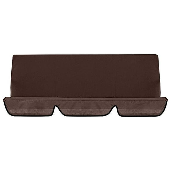 Beautynvta Swing Cushion Covers, Double Replacement Outdoor Patio Seat Cover, Waterproof Swing Seat Protection Cover for Patio Garden Yard Porch Seat Furniture, 59" x 59", Brown