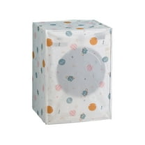 Beautynvta Washing Machine Cover, Foldable Washer and Dryer Dusty Protection Cover with Zipper, Lightweight and Water Proof Appliance Cover, 22" x 14.4" x 32.6"