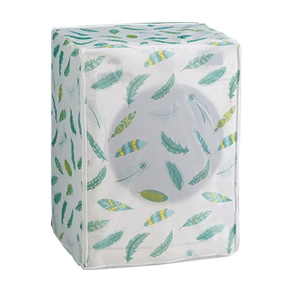 Beautynvta Washing Machine Cover, Foldable Washer and Dryer Dusty Protection Cover with Zipper, Lightweight and Water Proof Appliance Cover, 22" x 14.4" x 32.6"
