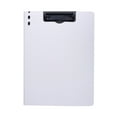 thumbnail image 1 of Beautynvta Clipboard Folder, A4 Foldable Clipboard with Horizontal Metal Clips, Letter Size Clip File Folder, File Cover Work Folder Clipboards, White, 1 of 8