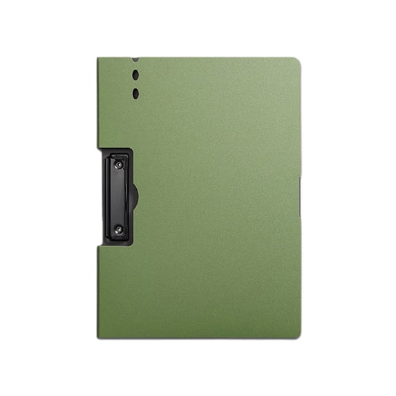 Beautynvta Clipboard Folder, A4 Foldable Clipboard with Vertical Metal Clips, File Cover Work Folder Clipboards, 9.2''x12.5'', Green