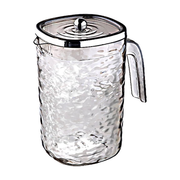 Beautynvta Cold Kettle with Handle, 2L Plastic Water Pitcher, Fridge Jug for Hot/Cold Lemonade Juice Beverage Jar Ice Tea Kettle, BPA Free, Gray
