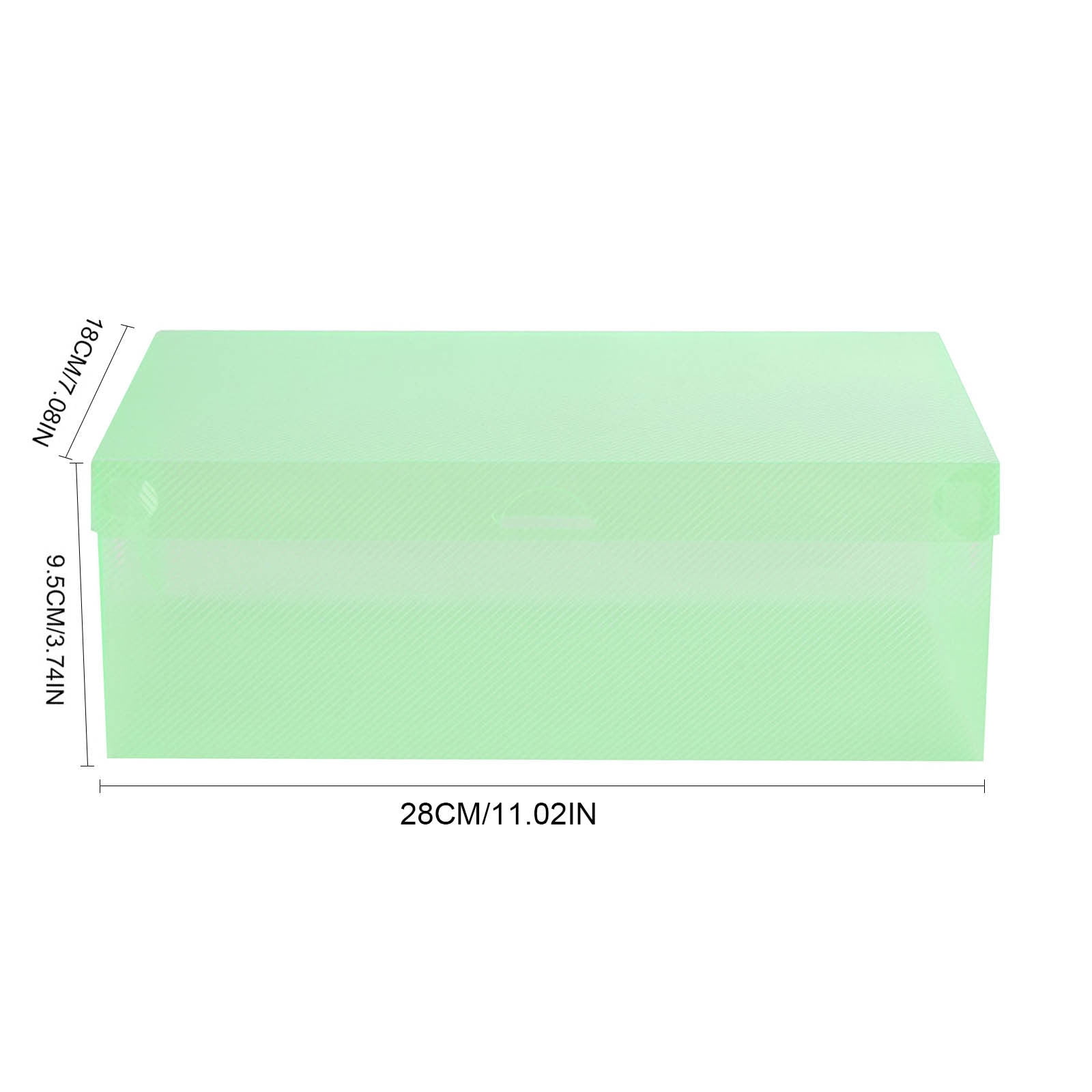 Beautynvta Colorful Storage Shoe Box, Flip Plastic Shoe Box, Foldable ...