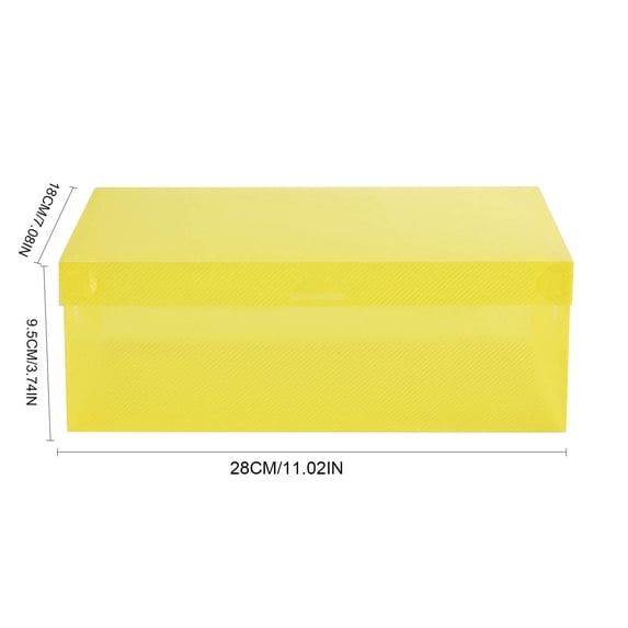 Sjor Racj Beautynvta Colorful Storage Shoe Box, Flip Plastic Shoe Box, Foldable ...