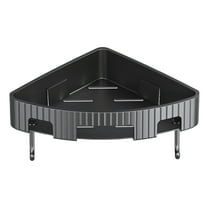 Beautynvta Corner Caddy Bathroom Shower Shelf, Wall Mounted No Drilling Adhesive Storage Shelf, Shower Storage Rack Shampoo Holder Organizer, Black