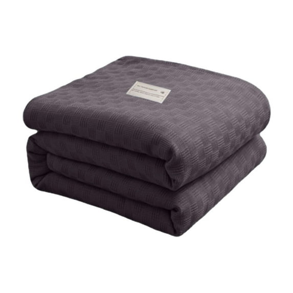 Beautynvta Cotton Blankets for Bed, Breathable Soft and Cozy Thermal Blanket, Lightweight Cooling Bed Blanket, Layering Any Bed for All Season, 39.3x59 In