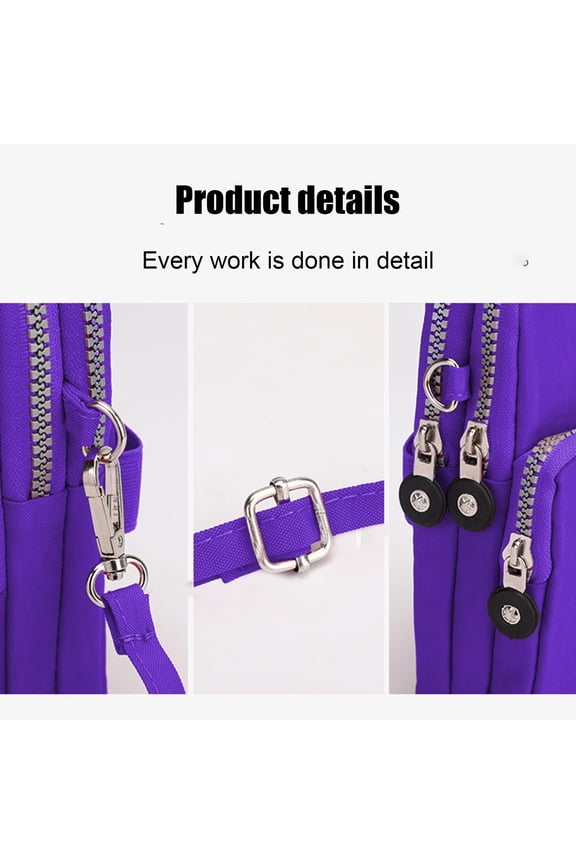 Crossbody Bag for Women, Lightweight Small Crossbody Bags, Phone Purses, Small Sling Bag, Hiking Backpack, Travel Pouch Shoulder Bag for Women, Light Purple