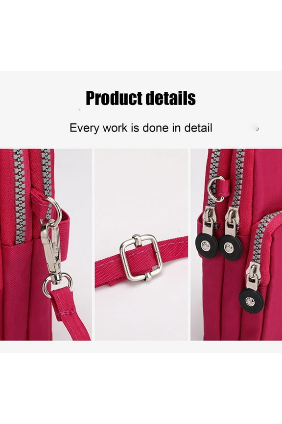 Crossbody Bag for Women, Lightweight Small Crossbody Bags, Phone Purses, Small Sling Bag, Hiking Backpack, Travel Pouch Shoulder Bag for Women, Red