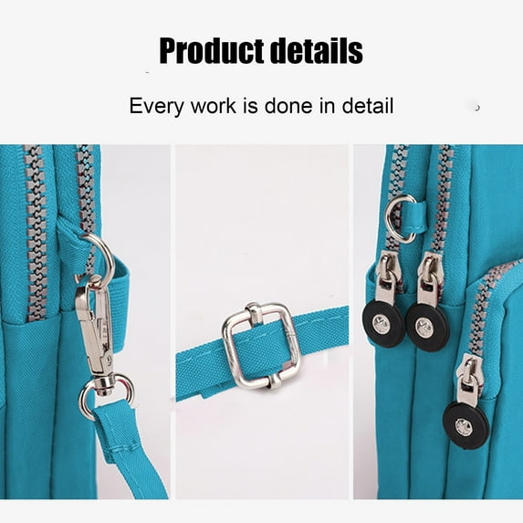 Beautynvta Crossbody Bag for Women, Lightweight Small Crossbody Bags, Phone Purses, Small Sling Bag, Hiking Backpack, Travel Pouch Shoulder Bag for Women, Sky Blue