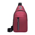 thumbnail image 1 of Beautynvta Crossbody Sling Bag for Men Women, Small Casual Chest Bag, Shoulder Bag, Travel Hiking Daypack, Red, 1 of 6