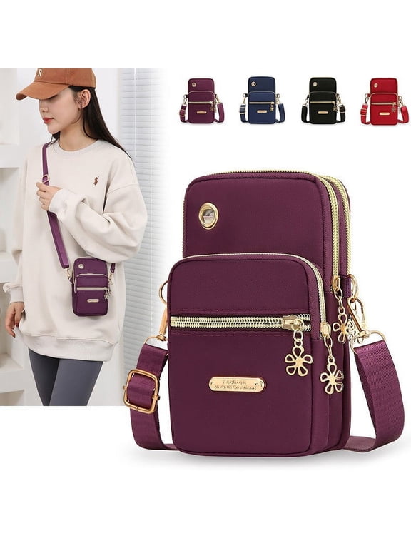 Crossbody Sling Bag for Women, Chest Bag Daypack, Trendy Casual Shoulder Bag, Small Hiking Backpack Lightweight for Outdoors Travel, Red