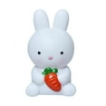 thumbnail image 1 of Beautynvta Cute Bunny Night Light with Red Carrot, Rabbit Lamp, LED Bunny Nightlight for Easter Gift, Plastic Bedside Lamp for Easter Valentine's Day Room Decor, 1 of 6