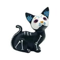 thumbnail image 1 of Beautynvta Day of The Dead Dog and Cat Figurine, Hallowee Skulls Spooky Cat Dog Statue, Resin Crafts Skeleton Sculpture for Halloween Home Desk Decorations, 1 of 4