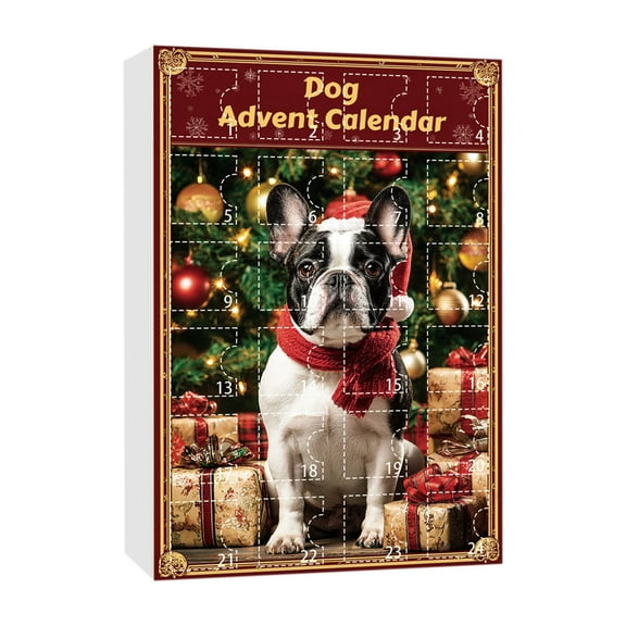 Beautynvta Dog Advent Calendar 2025, Christmas Countdown Calendars, 24 Day Countdown Calendar with 24 Pcs Acrylic Dog Pendants, Christmas Tree Ornaments, Xmas Gifts