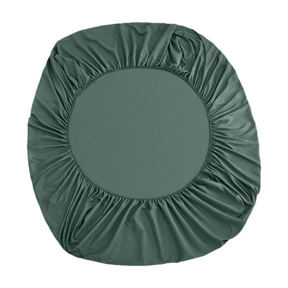 Beautynvta Double Bed Fitted Sheet, Non-Slip Fixed Bed Cover, Mattress Protection Bed Cover, Soft, Wrinkle, Breathable and Comfy Fitted Sheet, Green