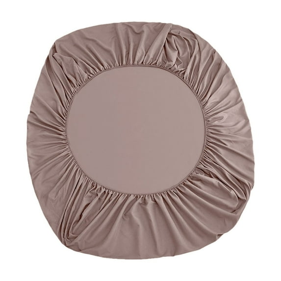 Beautynvta Double Bed Fitted Sheet, Non-Slip Fixed Bed Cover, Mattress Protection Bed Cover, Soft, Wrinkle, Breathable and Comfy Fitted Sheet, Khaki