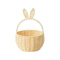 thumbnail image 1 of Beautynvta Easter Bunny Basket, Large Capacity Woven Storage Basket with Bunny Ears Handle, Easter Egg Fillable Basket for Easter Egg Hunts, Carrying Candy, Gift Giving, 1 of 8