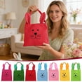 thumbnail image 1 of Beautynvta Easter Bunny Handbag, Cute Bunny Ear Gift Bags, Soft Fabric Bunny Treat Bags, Party Favor Totes for Easter Spring Birthday Holiday Party Supplies, 1 of 9