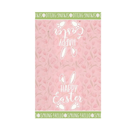 Beautynvta Easter Kitchen Towels and Dish Towels, Spring Floral Bunny Hand Towels for Bathroom, Easter Tea Towel Gifts for Family, Friends, 15.7×23.6 Inch