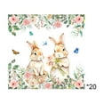 thumbnail image 1 of Beautynvta Easter Napkins, 20 Pcs Cute Bunny Floral Printed Napkins Disposable Cocktail Napkins Easter Rabbit Napkins Bulk for Spring Holiday Easter Party Decorations, 1 of 6