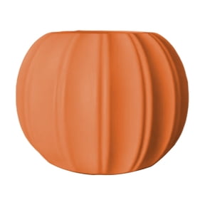 Beautynvta Fall Pumpkin Planter, Plastic Pumpkin Shape Vase, Lightweight Decorative Flower Pot for Halloween Thanksgiving Flower Arrangement Decoration