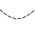 thumbnail image 1 of Beautynvta Felt Ball Christmas Garland, 6.56 Ft Red White Green Wool Felt Colorful Pompom Ornament String Banner, Xmas Tree Wall Hanging Party Decor, 1 of 6